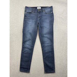 Paige Jeans Womens Skyline Ankle Peg Size 27 Blue Low-Rise Straight 28x26